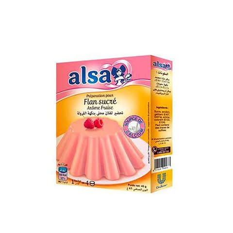 Flan Fraise Alsa5og